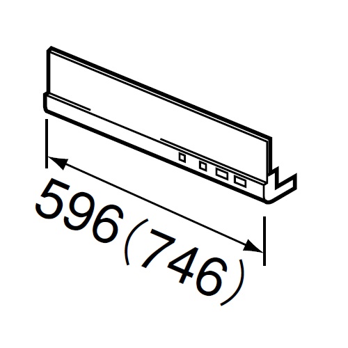 化粧幕板取付フレーム　W600用　RFC-60H(K/I)