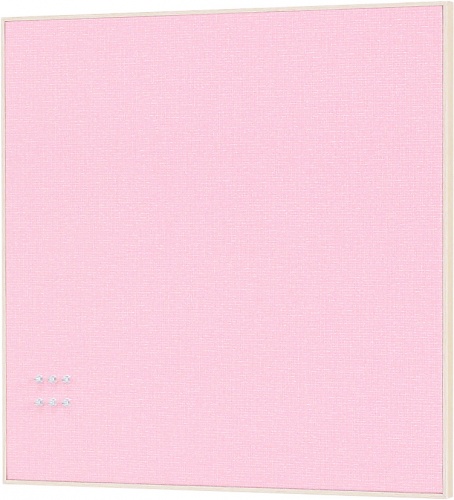 ベルク ファブリックマグネットボード600×600 ピンク MR4248