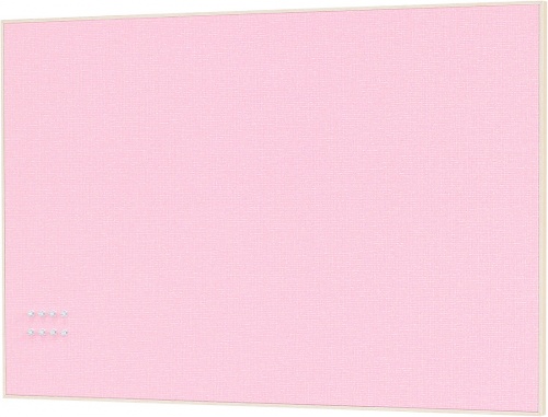 ベルク ファブリックマグネットボード600×900 ピンク MR4249