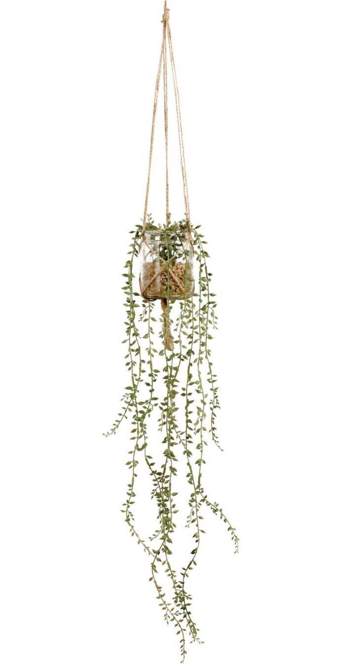 消臭機能付き造花　アーティフィシャルグリーン　エクリア(ハンギングタイプ)　６個セット