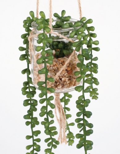 消臭機能付き造花　アーティフィシャルグリーン　エクリア(ハンギングタイプ) ６個セット