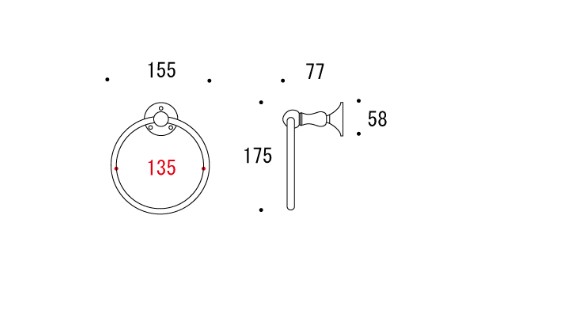 ゴーリキアイランド　タオルリング SB BK　640851