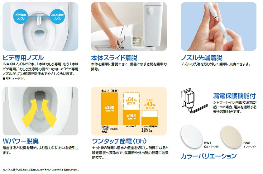 LIXIL シャワートイレ  CW-H42-B/BW1 ピュアホワイト ★在庫限定特価