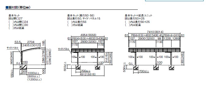 四国化成　バリューポート基本セット　 ポリカーポネート屋根